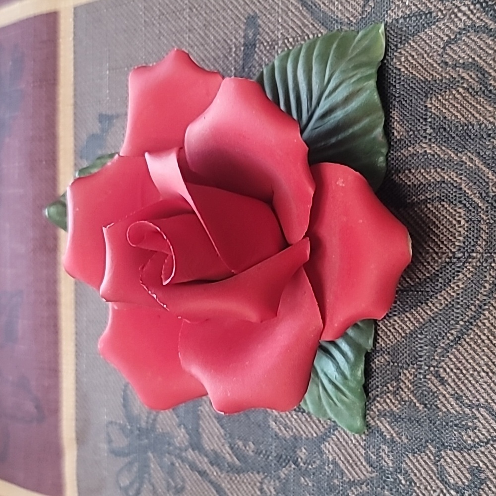 Capodimonte Vintage Porcelain Rose